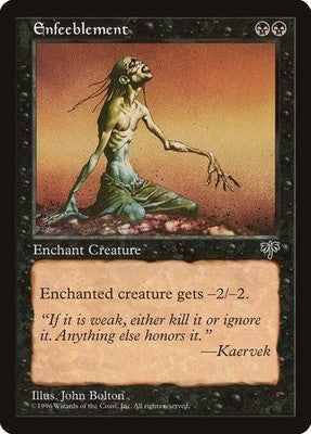 Enfeeblement MIR 121 LP Magic: The Gathering