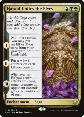 Harald Unites the Elves KHM 213 NM Magic: The Gathering