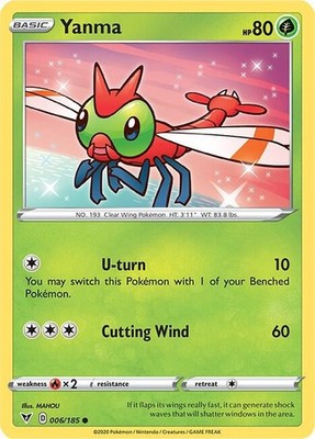 Yanma 006/185 SWSH04: Vivid Voltage Pokémon TCG