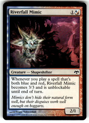 Riverfall Mimic Eventide 111 C Magic: The Gathering Lightly Played