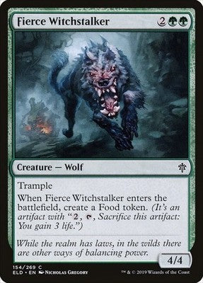 Fierce Witchstalker ELD 154 NM Magic: The Gathering
