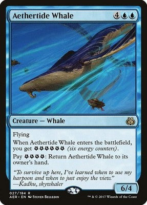 Aethertide Whale AER 27 NM Magic: The Gathering