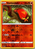 Sizzlipede 037/202 Common Sword & Shield Pokemon Reverse Holo Near Mint