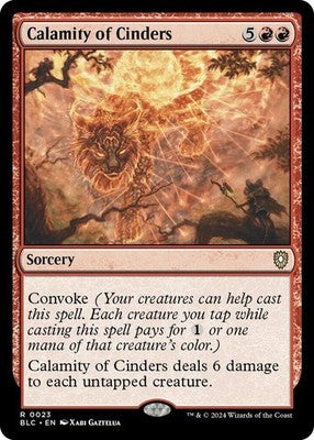 Calamity of Cinders BLC 23 NM Magic: The Gathering