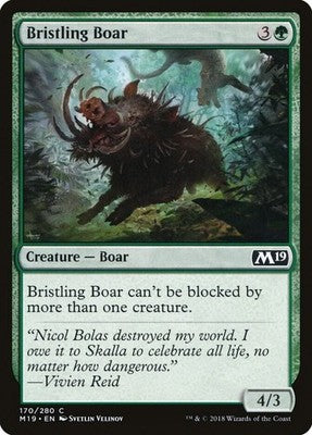 Bristling Boar M19 170 NM Magic: The Gathering