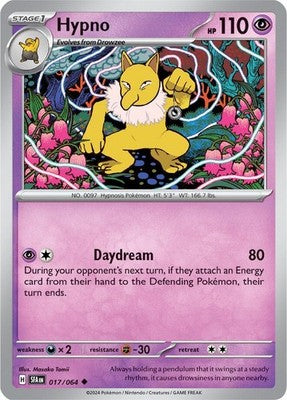 Hypno 017/064 SV: Shrouded Fable Reverse Holofoil Pokémon TCG
