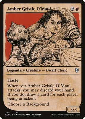 Amber Gristle O'Maul CLB 395 NM Magic: The Gathering