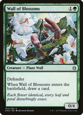 Wall of Blossoms CMA 164 NM Magic: The Gathering