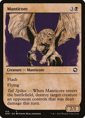 Manticore AFR 314 NM Magic: The Gathering
