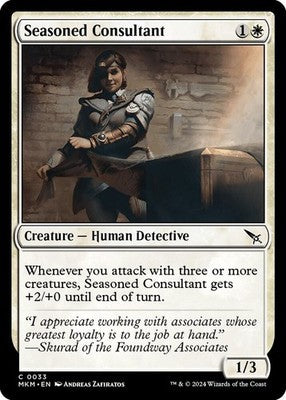 Seasoned Consultant MKM 33 NM Magic: The Gathering