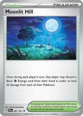 Moonlit Hill 081/091 SV: Paldean Fates Reverse Holofoil Pokémon TCG