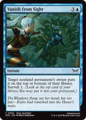 Vanish from Sight DSK 82 Foil NM Magic: The Gathering