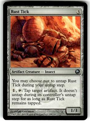 Rust Tick Scars of Mirrodin 198 U Magic: The Gathering Lightly Played