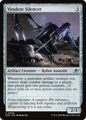 Virulent Silencer EOE 248 NM Magic: The Gathering