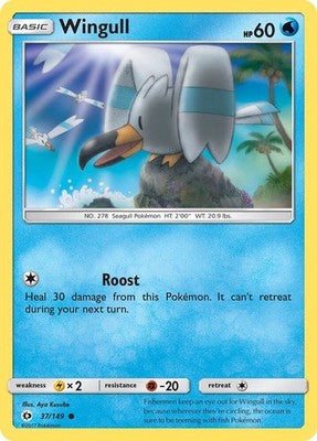 Wingull 37/149 SM Base Set Pokémon TCG
