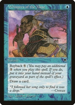 Whispers of the Muse TMP 103 NM Magic: The Gathering