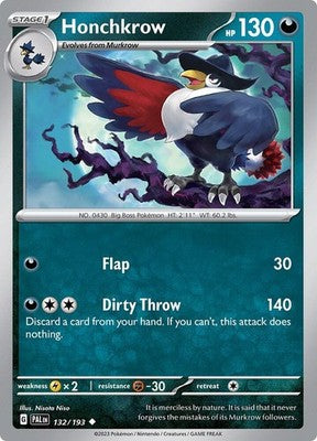 Honchkrow 132/193 SV02: Paldea Evolved Pokémon TCG