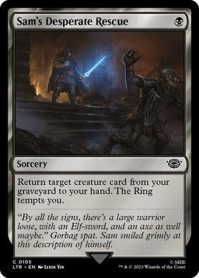 Sam's Desperate Rescue LTR 105 NM Magic: The Gathering