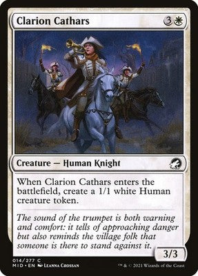 Clarion Cathars MID 14 LP Magic: The Gathering
