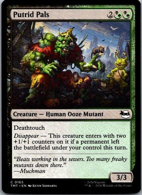 Putrid Pals 0165 Common Teenage Mutant Ninja Turtles Magic: The Gathering NM