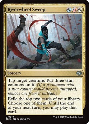 Riverwheel Sweep TDM 219 NM Magic: The Gathering