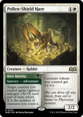 Pollen-Shield Hare // Hare Raising WOE 233 NM Magic: The Gathering