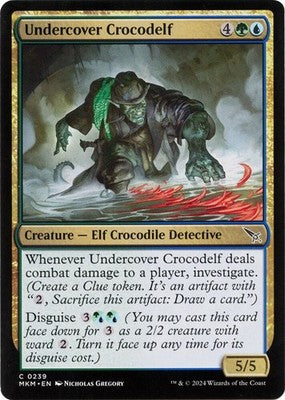 Undercover Crocodelf MKM 239† Foil NM Magic: The Gathering