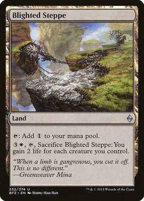 Blighted Steppe BFZ 232 NM Magic: The Gathering