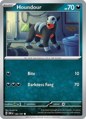 Houndour 132/197 SV03: Obsidian Flames Pokémon TCG