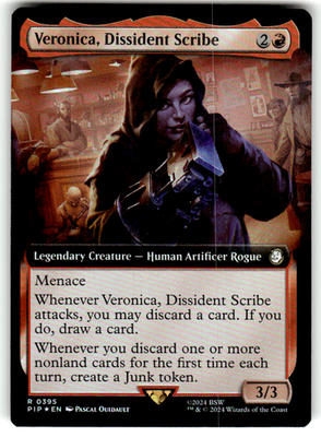Veronica, Dissident Scribe (Extended Art) Universes Beyond: Fallout 395 R Foil