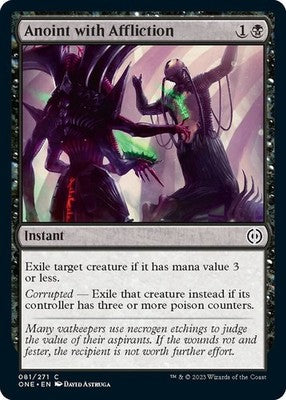 Anoint with Affliction ONE 81 NM Magic: The Gathering