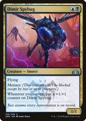 Dimir Spybug GRN 166 NM Magic: The Gathering