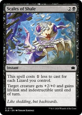 Scales of Shale BLB 110 Foil NM Magic: The Gathering