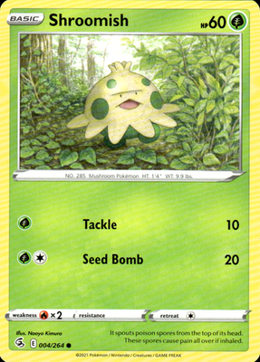 Shroomish Fusion Strike 004/264 Common Pokémon — English Lightly Played