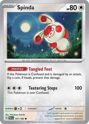 Spinda 151/182 SV04: Paradox Rift Reverse Holofoil Pokémon TCG