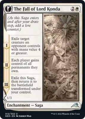The Fall of Lord Konda // Fragment of Konda NEO 12 NM Magic: The Gathering