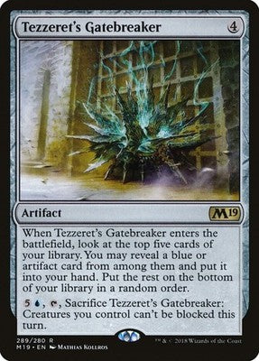 Tezzeret's Gatebreaker M19 289 NM Magic: The Gathering