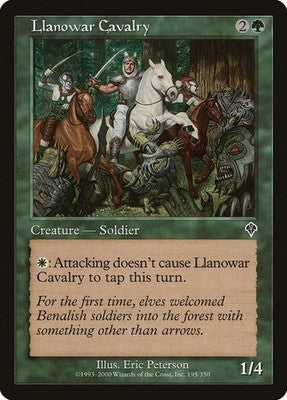 Llanowar Cavalry INV 195 LP Magic: The Gathering