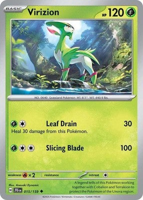 Virizion 015/159 SV09: Journey Together Pokémon TCG