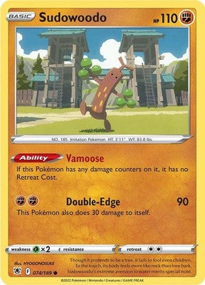 Sudowoodo 074/189 SWSH10: Astral Radiance Pokémon TCG
