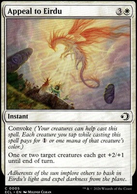 Appeal to Eirdu Lorwyn Eclipsed 5 C Magic: The Gathering Near Mint