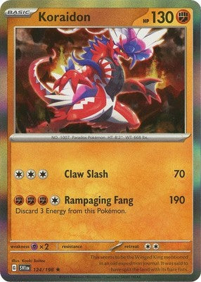 Koraidon 124/198 SV01: Scarlet & Violet Base Set Holofoil Pokémon TCG