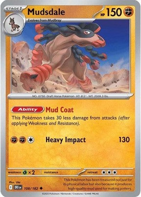 Mudsdale 108/182 SV10: Destined Rivals Pokémon TCG