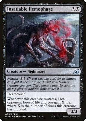 Insatiable Hemophage IKO 93 NM Magic: The Gathering