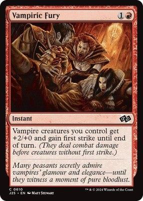 Vampiric Fury J25 610 NM Magic: The Gathering