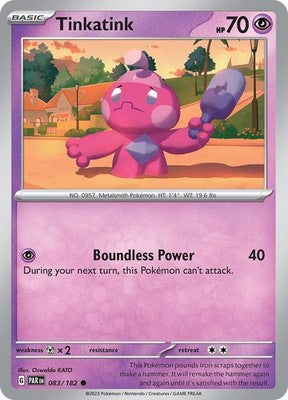 Tinkatink 083/182 SV04: Paradox Rift Reverse Holofoil Pokémon TCG