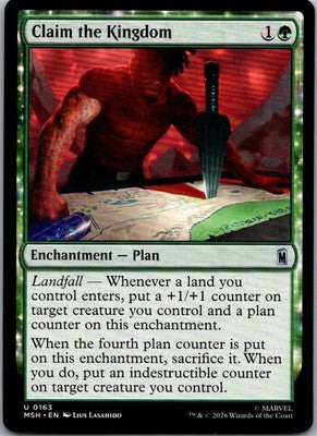 Claim the Kingdom 163 Uncommon Marvel Super Heroes Magic: The Gathering NM