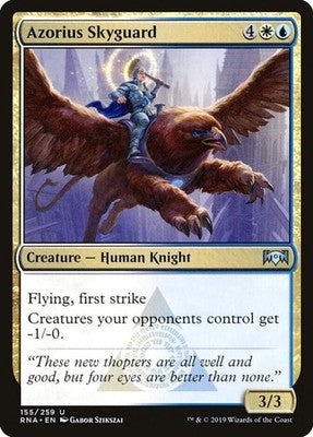 Azorius Skyguard RNA 155 NM Magic: The Gathering