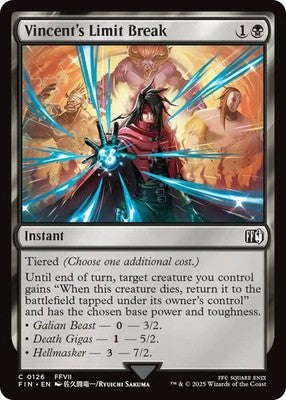 Vincent's Limit Break FIN 126 Foil NM Magic: The Gathering