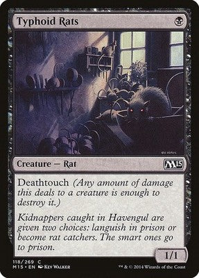 Typhoid Rats M15 118 NM Magic: The Gathering